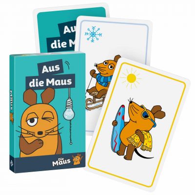 Aus die Maus Spielkarten – Frontansicht mehrerer Karten