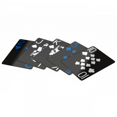 MINDRAX Poker Karten Blau – Premium Kunststoff Spielkarten – mehrere Karten Vorderseite