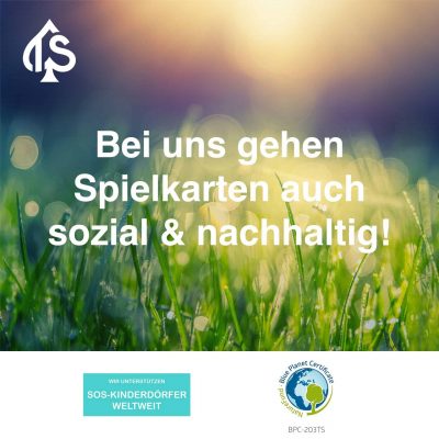 Schnapskarten LEINEN – nachhaltige, handgezeichnete doppeldeutsche Spielkarten