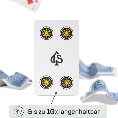 Napoletane Spielkarten Leinen – Hinweis 10× länger haltbar
