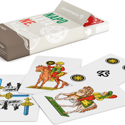 Alternative view of Napoletane Spielkarten Leinen - Scopa Karten mit napoletanischem Bild - Italienisches Kartenspiel | TS Spielkarten