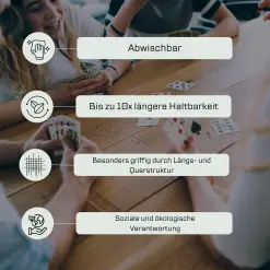 Napoletane Scopa Spielkarten Leinen – griffige Karteneigenschaften