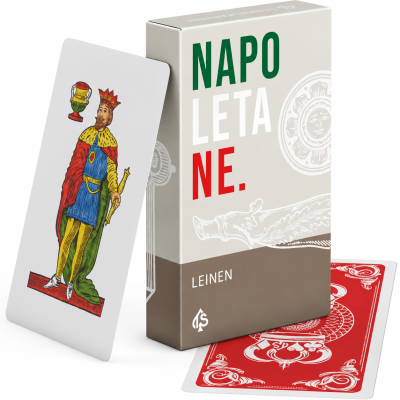 Startseite 37 Napoletane Spielkarten Leinen - Scopa Karten mit napoletanischem Bild - Italienisches Kartenspiel | TS Spielkarten