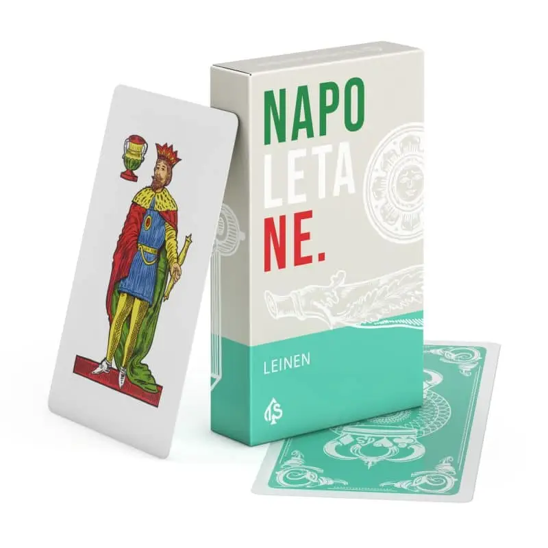 Napoletane Scopa Spielkarten Leinen – Produktdarstellung