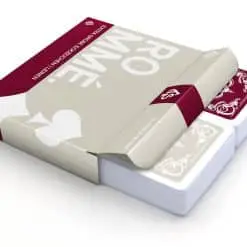 Rommé Kartenspiel Leinen, extra große Eckzeichen – Produktverpackung TS Spielkarten