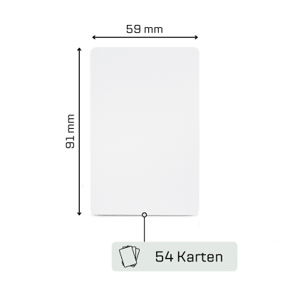 Alternative view of Blanko Spielkarten – 310g Karton – Zum selbst gestalten | TS Spielkarten