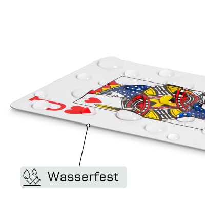 Premium Casino Karten Set Kunststoff – 2er Poker & Blackjack Kartenset – 100 % Kunststoff | TS Spielkarten 13 Casino Wasserfest mit Text