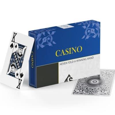 Premium Casino Karten Set Kunststoff – 2er Poker & Blackjack Kartenset – 100 % Kunststoff | TS Spielkarten