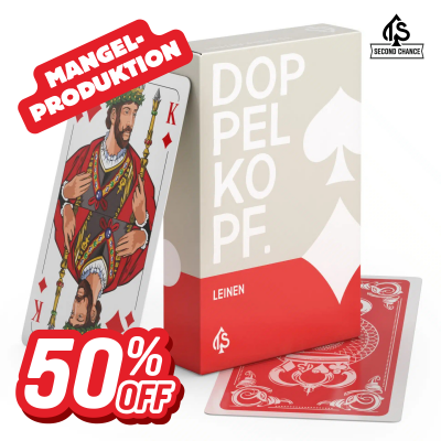Doppelkopf Spielkarten Leinen – B-Ware | Spar-Bundles (3er / 5er / 10er)
